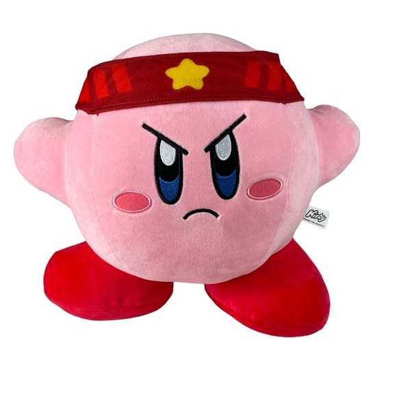 Nintendo Kirby Ninja Karate Mad Angry Face Limited Edition Large Sized Plush 12” - Picture 3 of 15